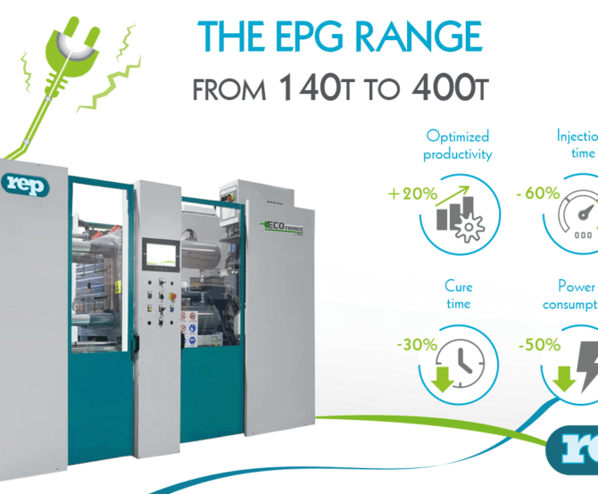 Image SPONSORED. REP Introduces the World’s First Electric Injection Molding Machine for Elastomers