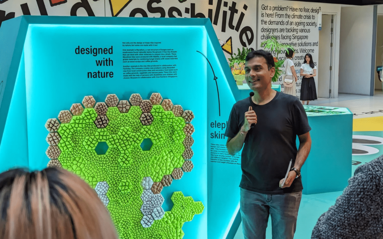 Anuj Jain at Singapore Design Week (Credit: bioSEA)