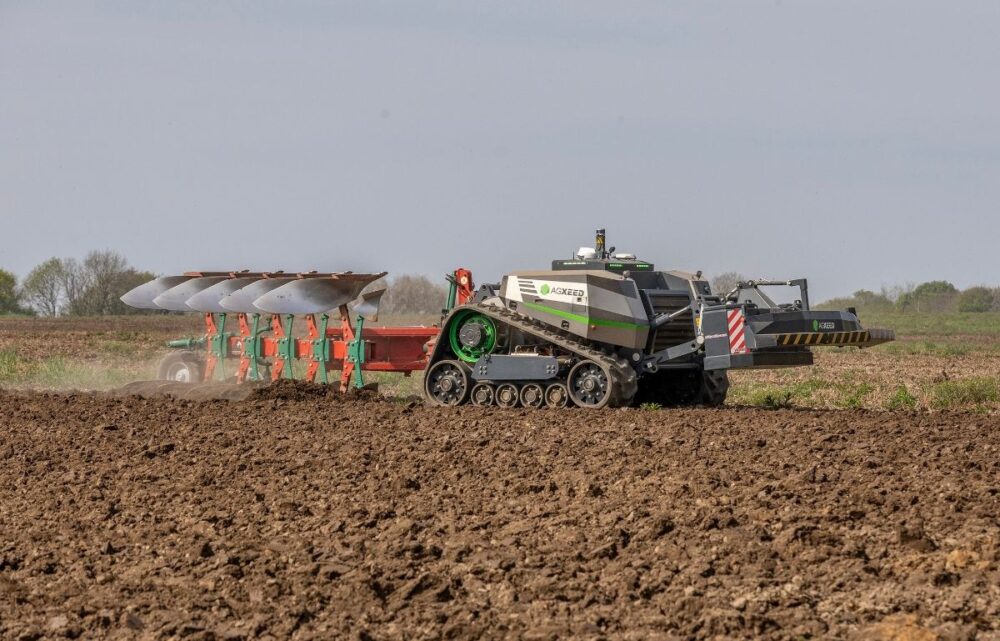 Image Agri-Robot Sets New Ploughing Record in Half Time a Driven Tractor Would Take