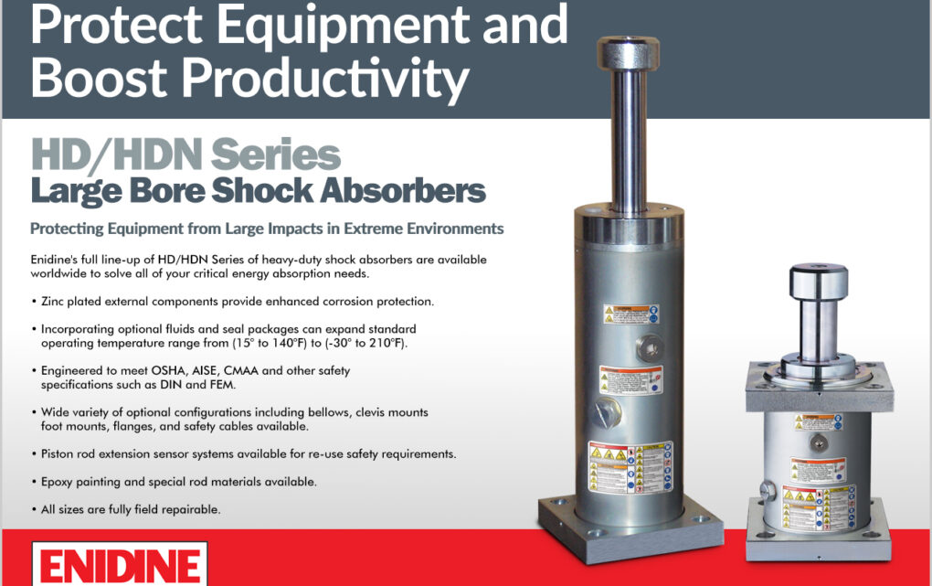 Image Enidine’s Heavy-Duty Shock Absorbers Protect Industrial Equipment