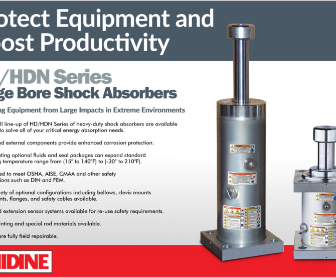 Image Enidine’s Heavy-Duty Shock Absorbers Protect Industrial Equipment