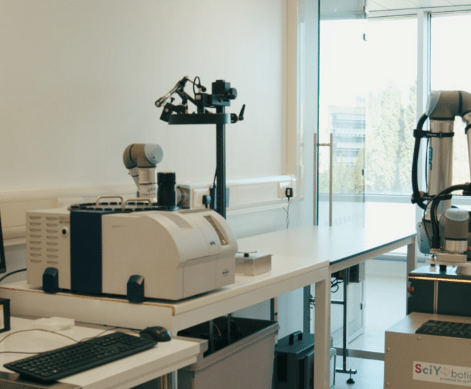 Image Automated Laboratory Robotics with SciYbotic Labs