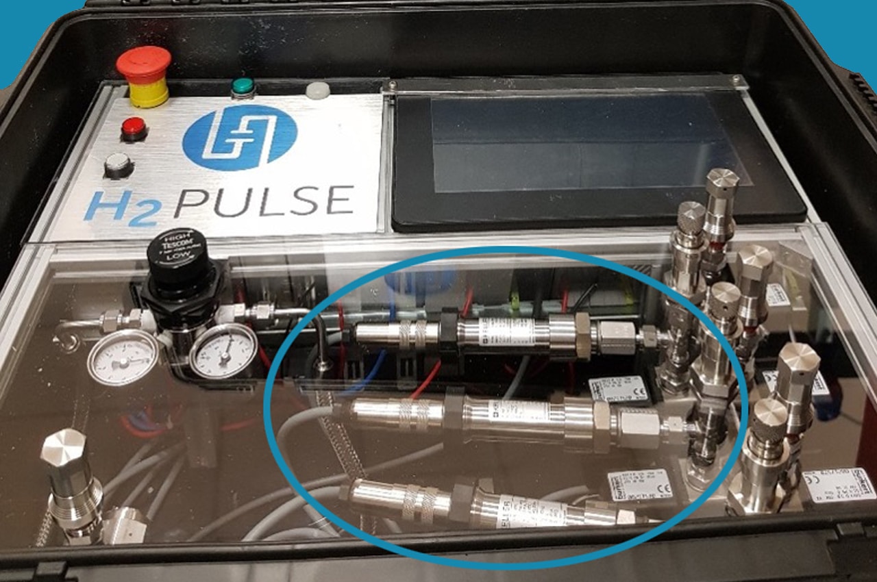 KELLER Pressure Sensors for Portable H2 Leak Testing System