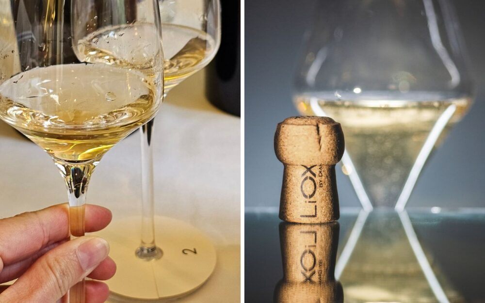 wine glasses and cork