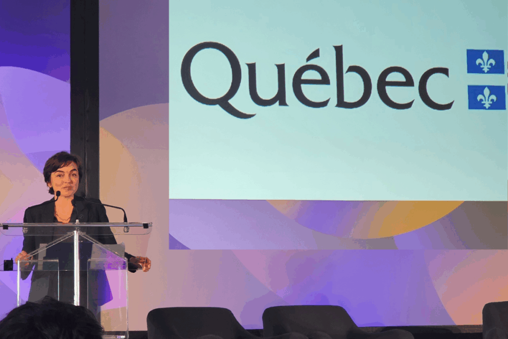 Quebec’s Minister of Economy, Innovation, and Energy, Christine Fréchette