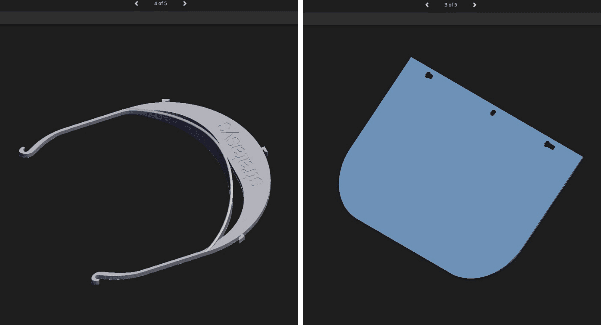 Face shield model