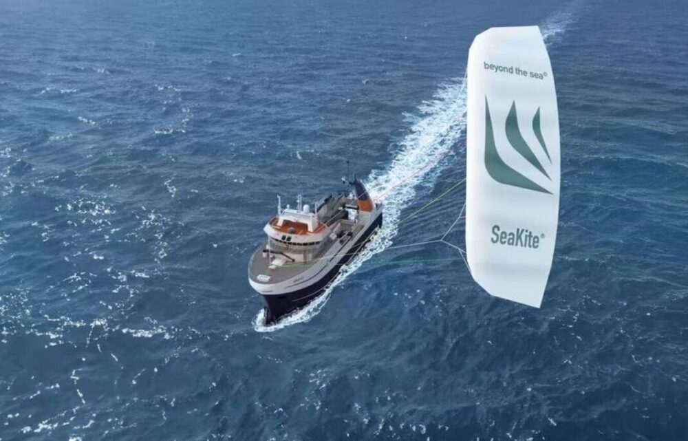 Image Beyond the Sea: Harnessing the Wind to Decarbonize Maritime Shipping