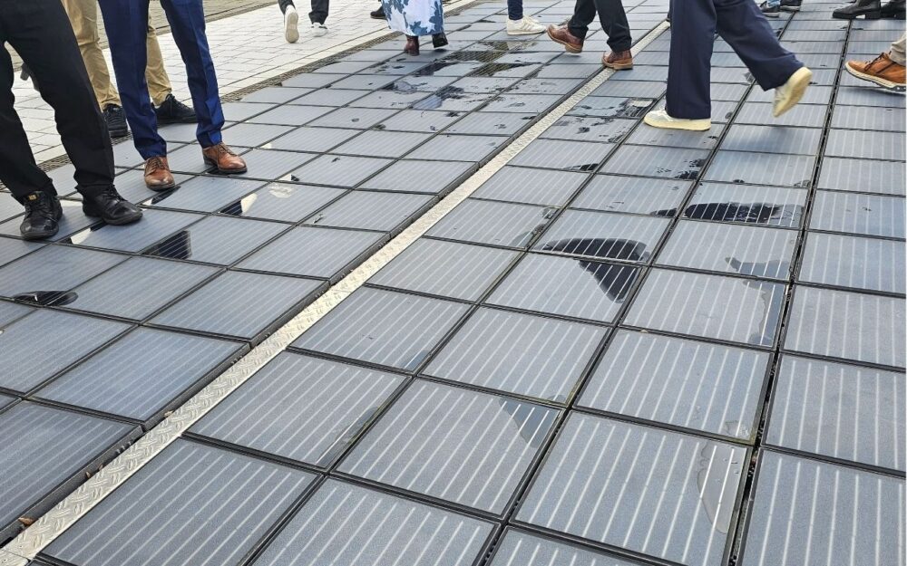 Solar paving stones