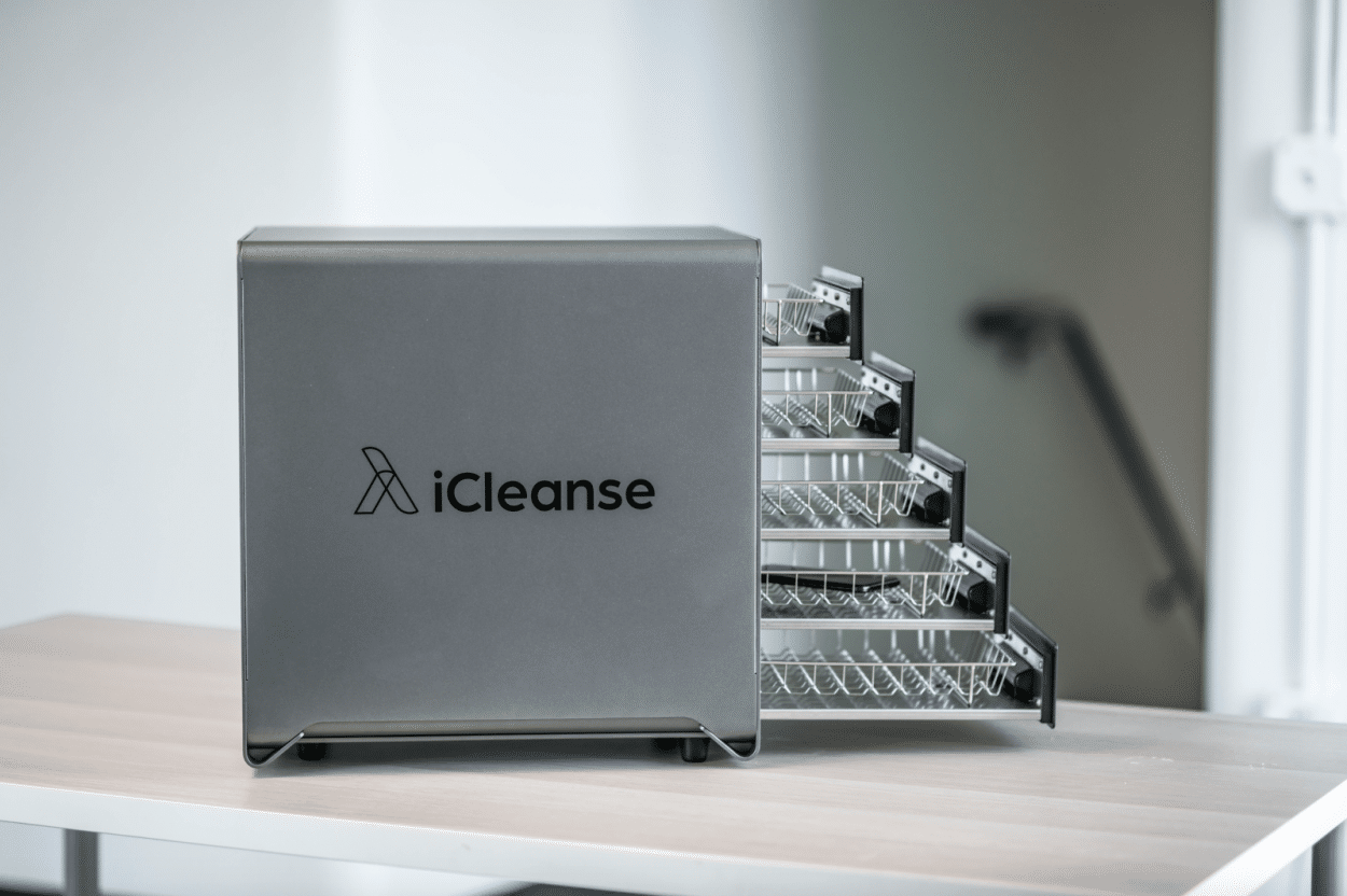 iCleanse, expert in chemical-free disinfection has patented a technology that kills pathogens in just 60 seconds using UV-C technology. 